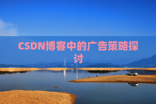 CSDN博客中的广告策略探讨